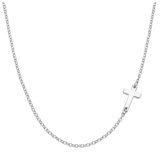 CROSS NECKLACE, STAINLESS STEEL - Picture 1 of 1